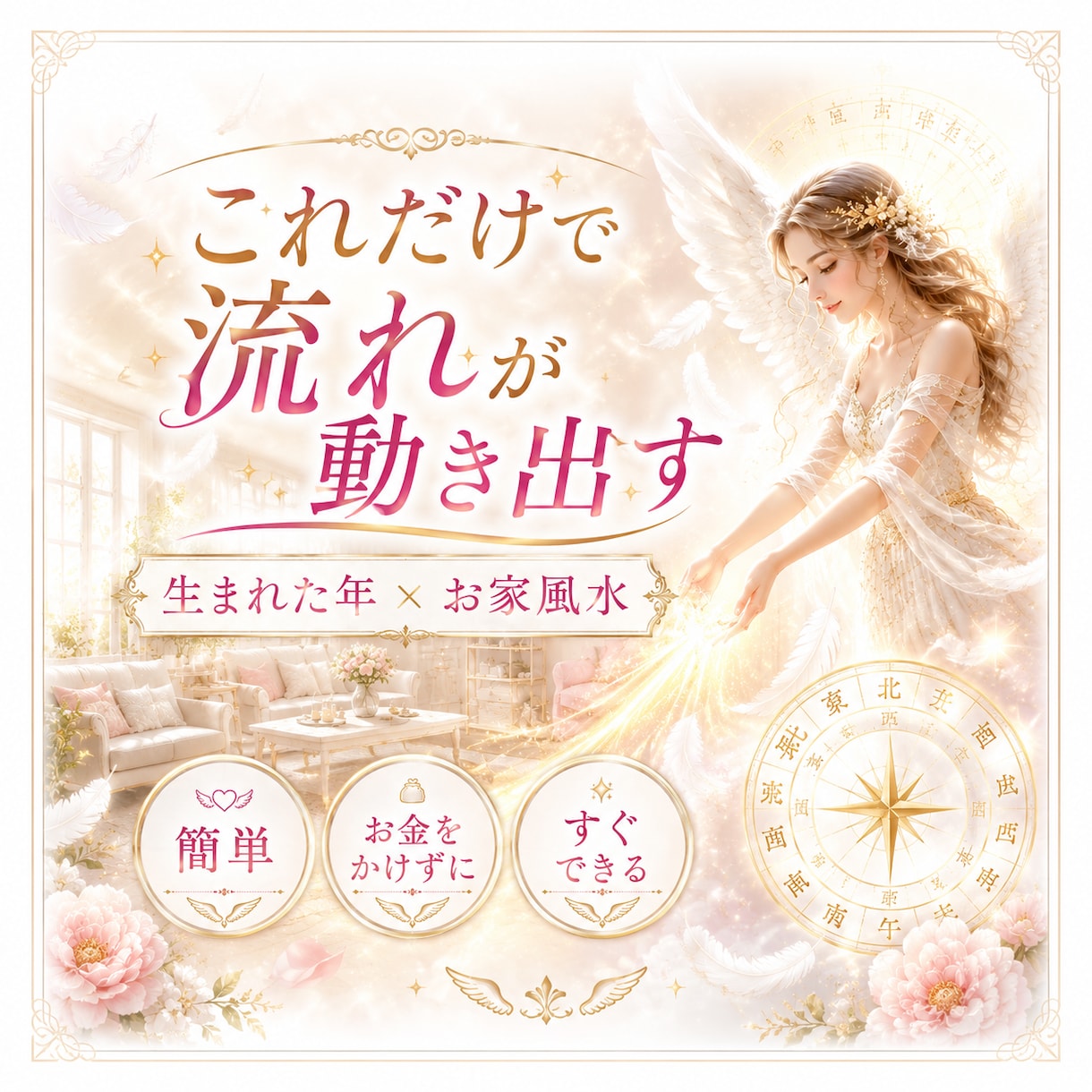 叶う恋へお家から恋愛運あげて望む未来へ導きます 結婚/夫婦/子供/人間関係/仕事/お金まで動きだす簡単風水 イメージ1