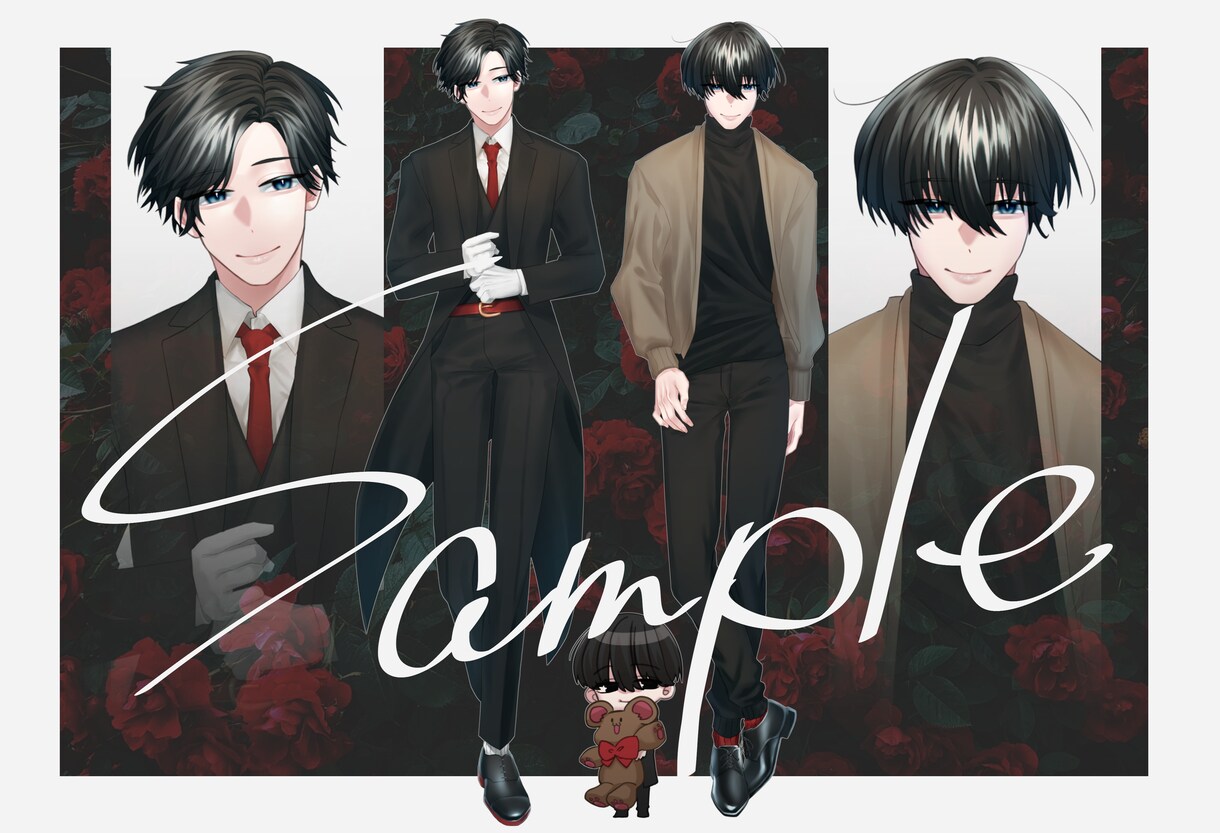 TRPG・動画などで使用できる立ち絵作成します スーツ・革靴の男性の立ち絵が得意です イメージ3
