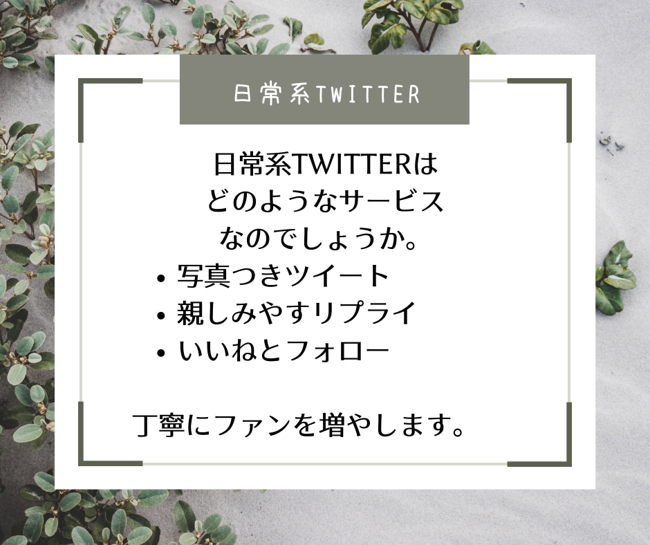ツイッターを日常的な雰囲気で1ヶ月運用代行します 業者っぽい代行よりも親しみのあるツイッターアカウントへ イメージ4