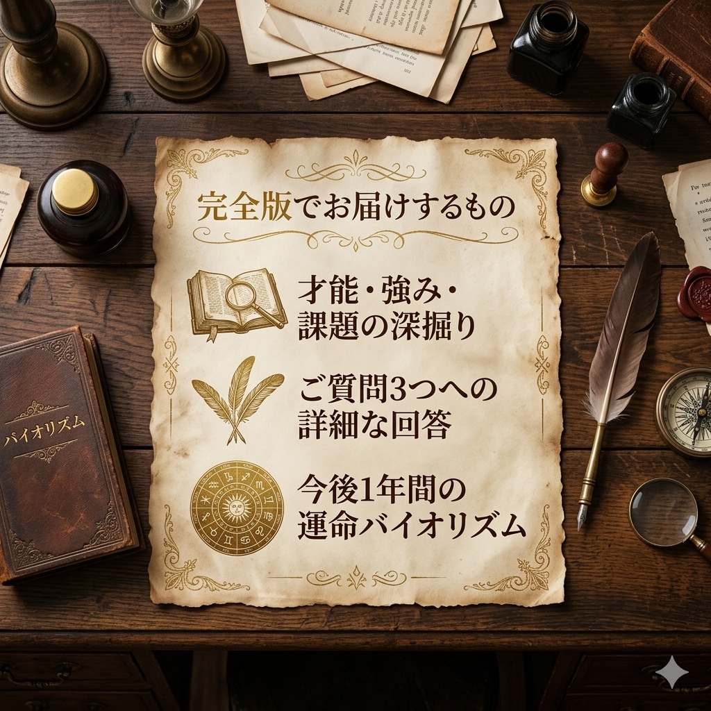 魂の設計図・完全版｜3占術で運命を読み解きます 魂の全貌と1年の運命を、3占術で解き明かす鑑定書 イメージ2