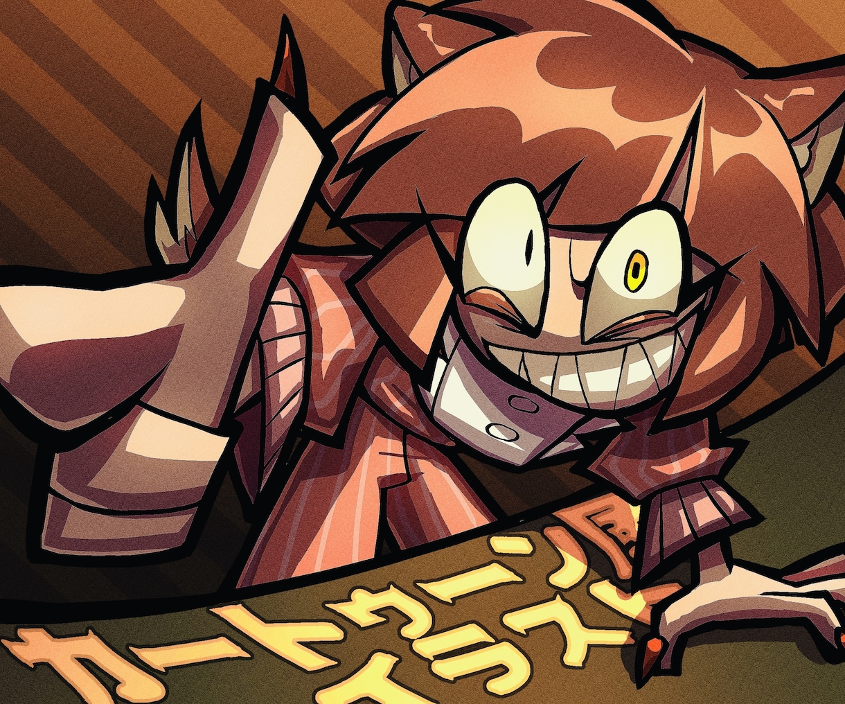 ポップでダーク！カートゥーン調イラスト制作します アイコン、ヘッダー、歌ってみた、一枚絵まで幅広く！【商用可】 イメージ1