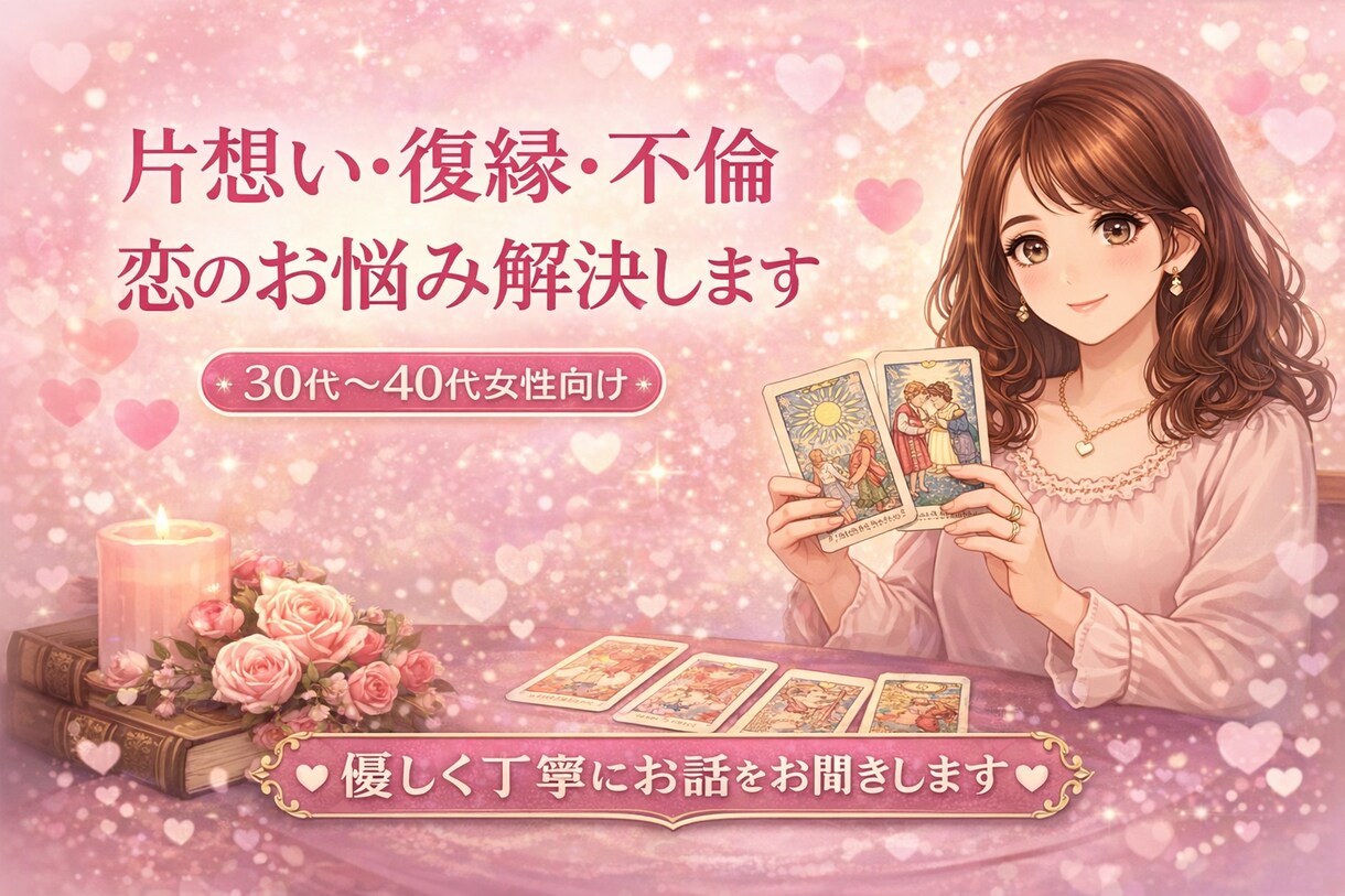あなたのお悩みを解決の道に進めます 多数の経験からタロットとカウンセリングを行い明るい未来へ イメージ1