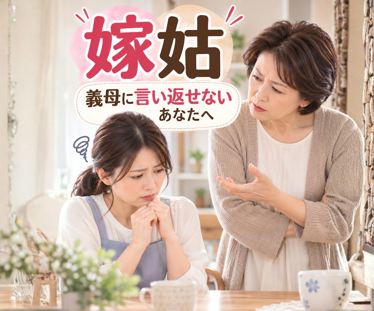 嫁姑相談｜ストレス限界のあなたの気持ちお聴きします ５分だけでも大丈夫！行き場のない怒りやモヤモヤを受け止めます イメージ1
