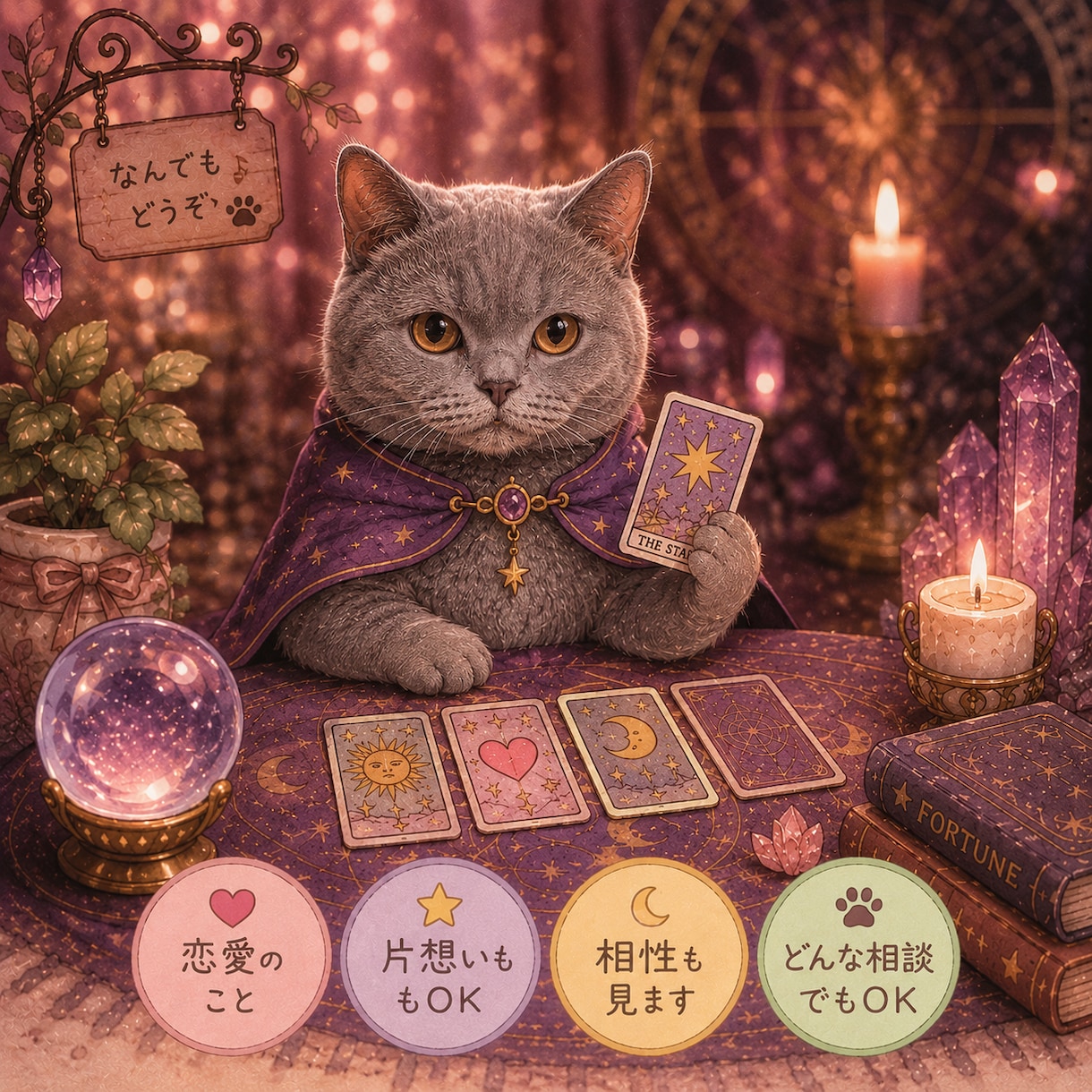 タロットで！モヤモヤをワンコイン丁寧鑑定します 1000字程度の鑑定文！ひとつのお悩みを占うお試し枠です イメージ1