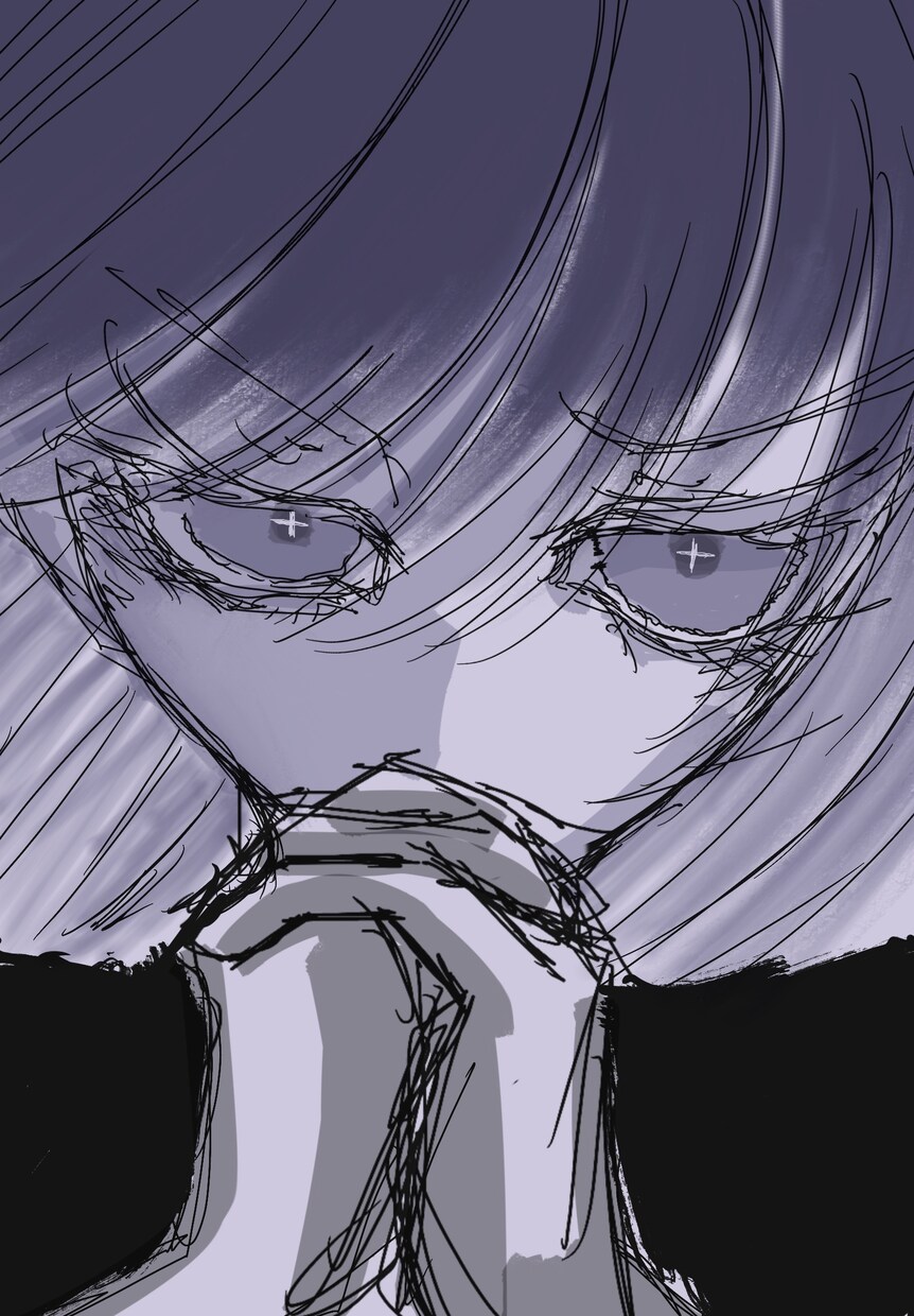 メンヘラや姫カット地雷系アイコンや似顔絵等描きます SNSのアイコン等で見栄えのある絵をお描きします。 イメージ3