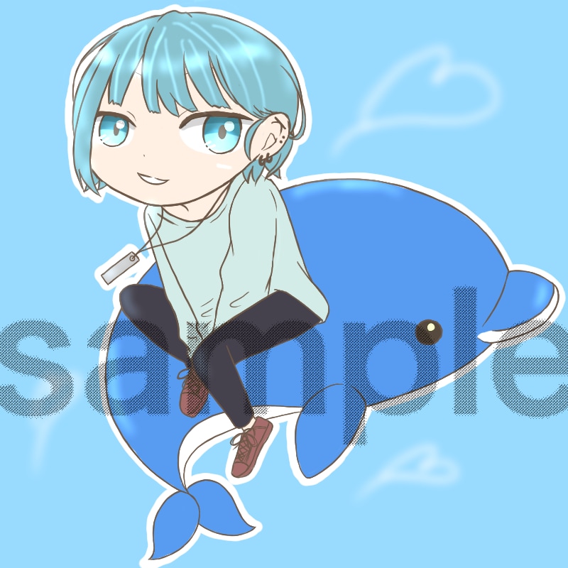 グッズや配信に最適！愛されミニキャラお描きします 商用利用OK！歌みた、実況活動にワンポイント可愛さを添えて♪ イメージ5