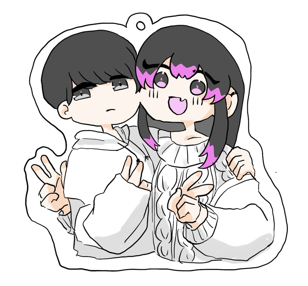 修正無制限✽グッズにも！SDイラスト作成します SDイラストやシールステッカー風イラストを作ります！ イメージ2