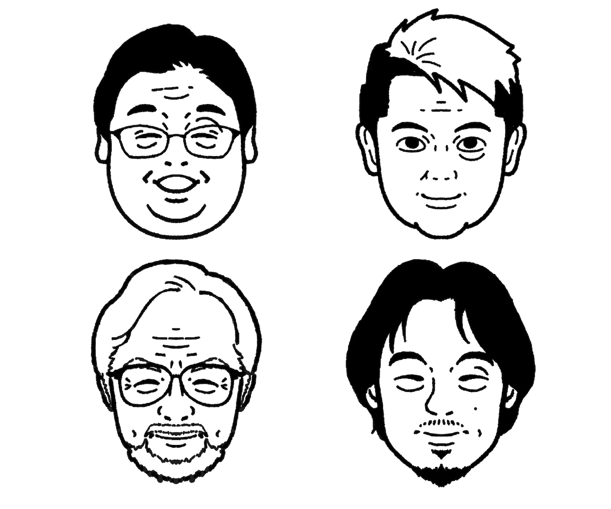 シンプルかわいい似顔絵描きます ラインアイコン・名刺にピッタリ イメージ1