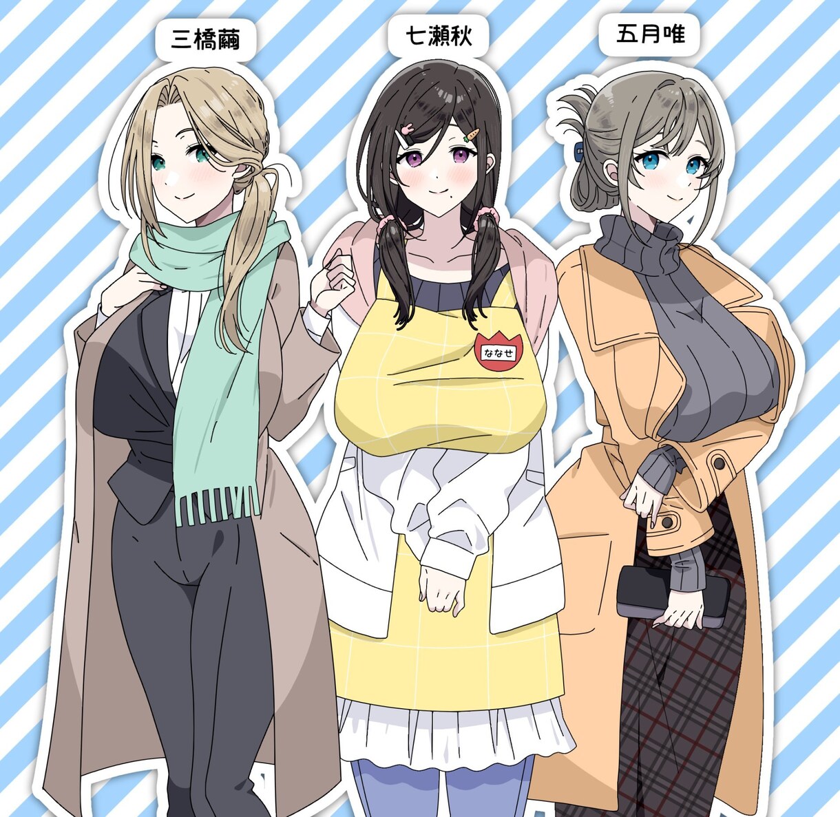 アニメ塗りのキャラクターイラスト描きます アニメ塗りの立ち絵・一枚絵を提供します。 イメージ4