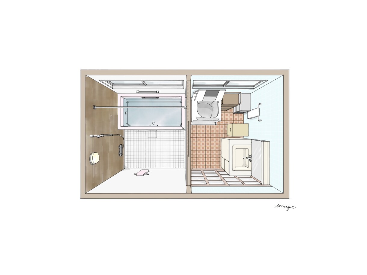 あたたかみのある内観パース描きます 平面図をやわらかく立体的にしてみませんか？ イメージ4