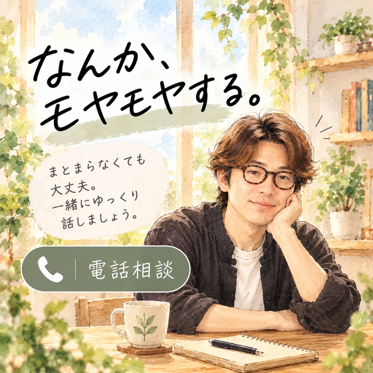 頭の中のモヤモヤ、一緒にほどいて整理します どんな気持ちも絶対に否定しません。まとまらなくて大丈夫 イメージ1