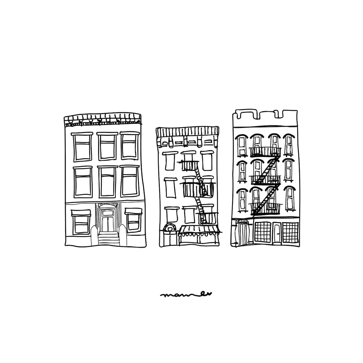 建物イラスト描きます おしゃれな線画アート、挿絵などにどうぞ イメージ7