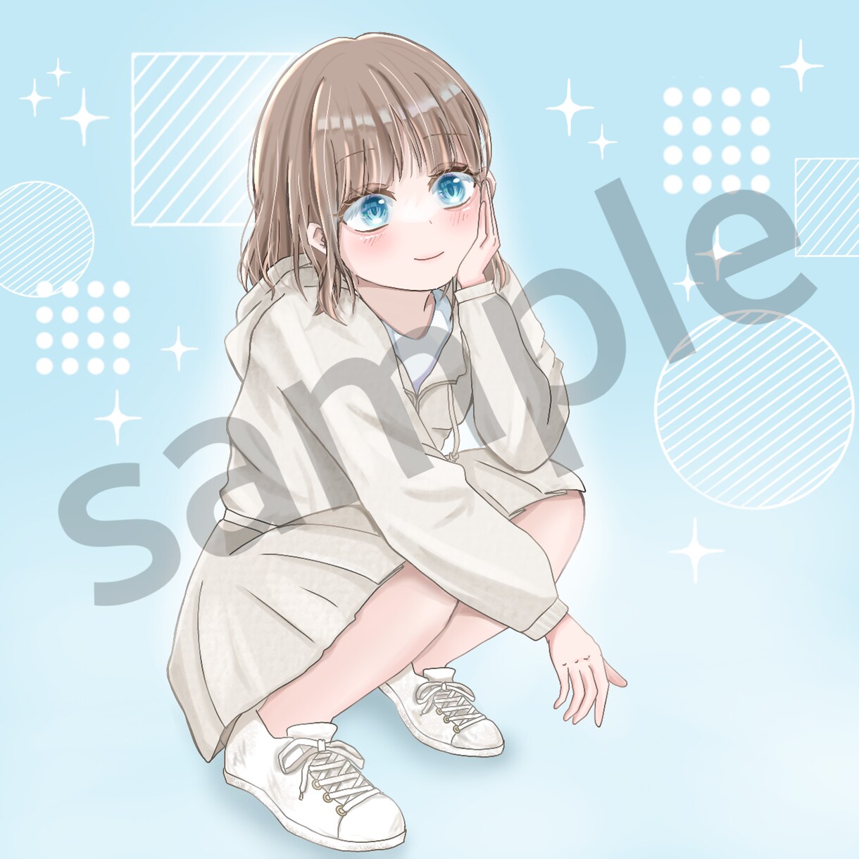 アイコンなどのイラストを描きます SNS用のアイコンや挿絵の作成 イメージ1