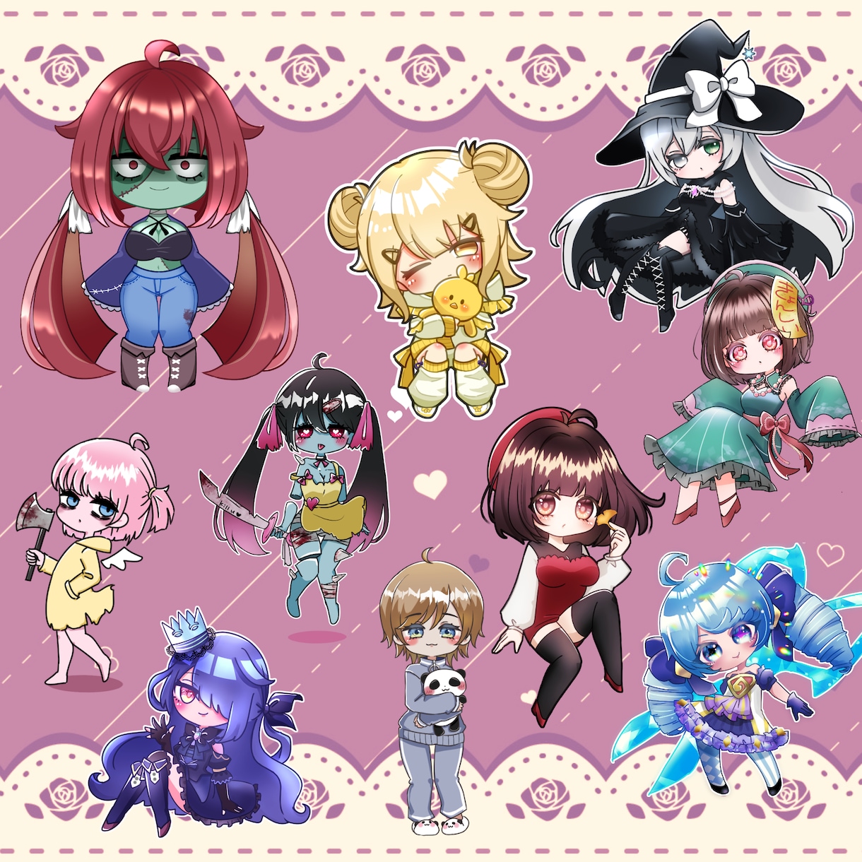 かわいいちびキャラ描きます SDキャラ、ミニキャラ、デフォルメ絵を描かせていただきます。 イメージ2