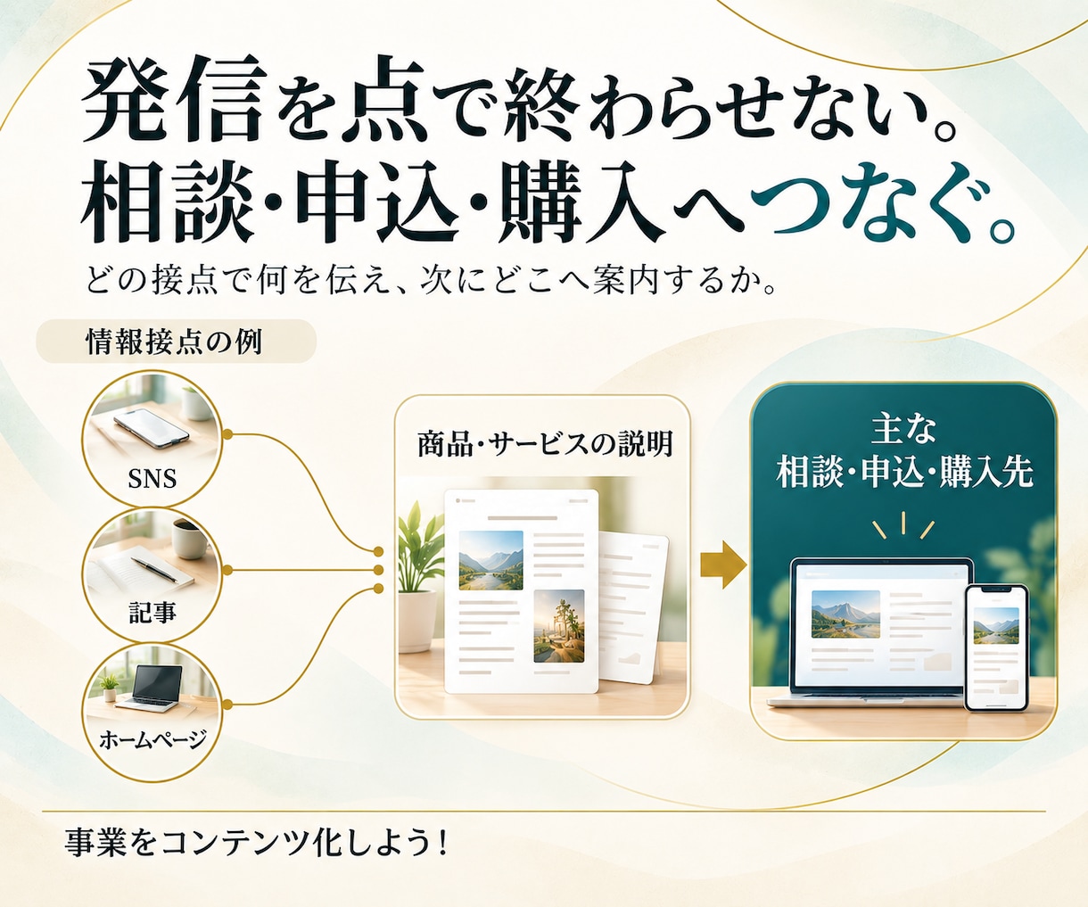 商品・サービスの販売につながる仕組みを提案します 60分相談と提案書で、販売につながる流れを具体的に見える化 イメージ2