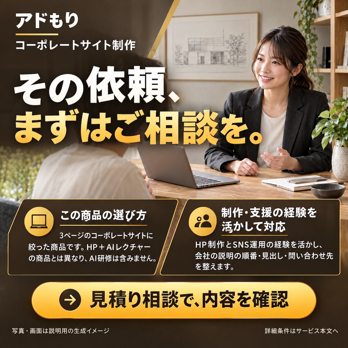 会社の強みが伝わるコーポレートHPを制作します 3ページ・スマホ対応・問い合わせ導線 イメージ6