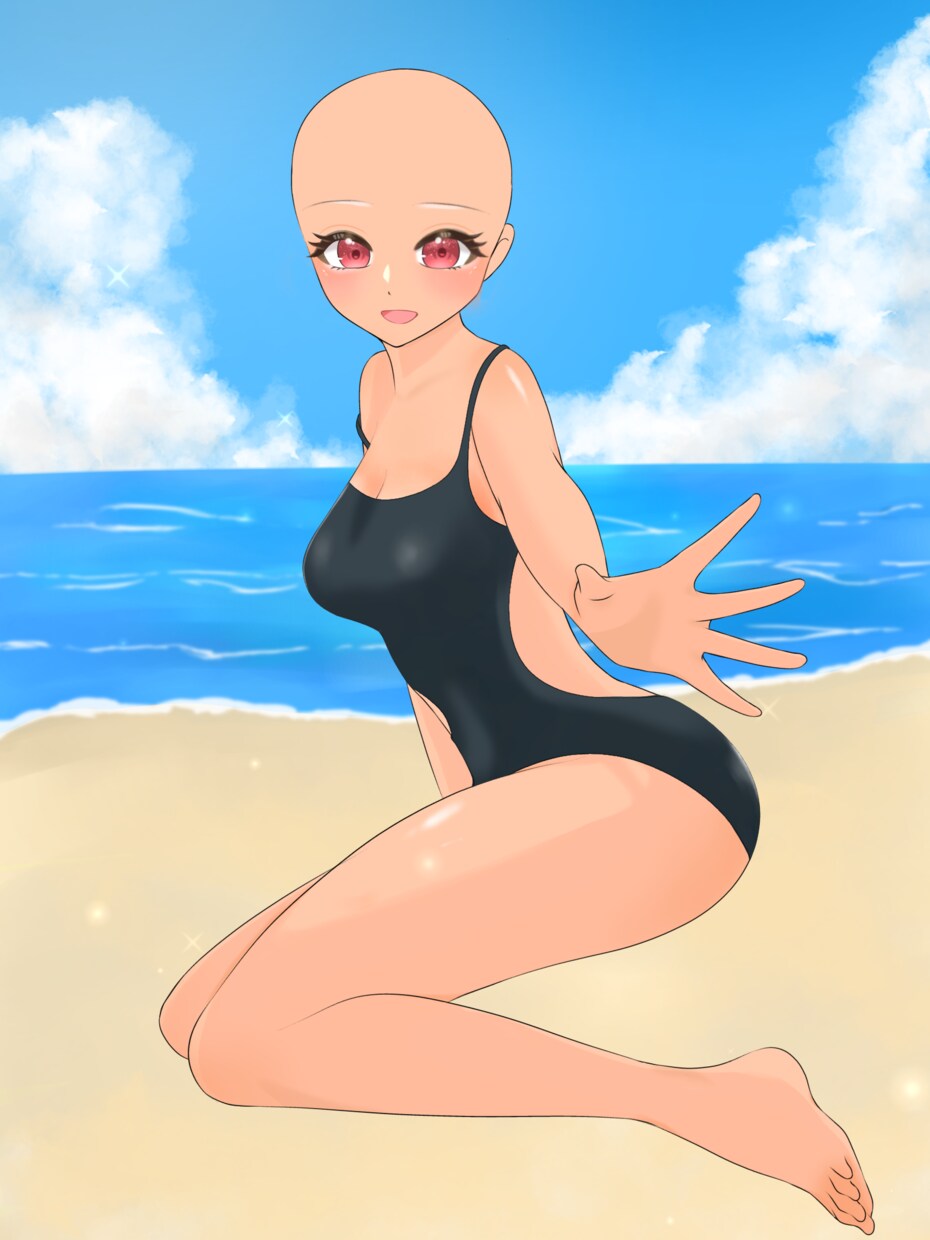 量産水着イラスト描きます 3種類の水着からお選びいただけます！ イメージ4