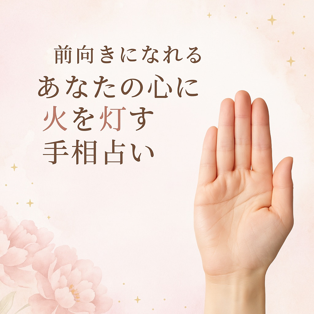 前向きになれる！心に火を灯す手相占います 手相であなたの強みと魅力を発見！前向きになれる開運メッセージ イメージ1