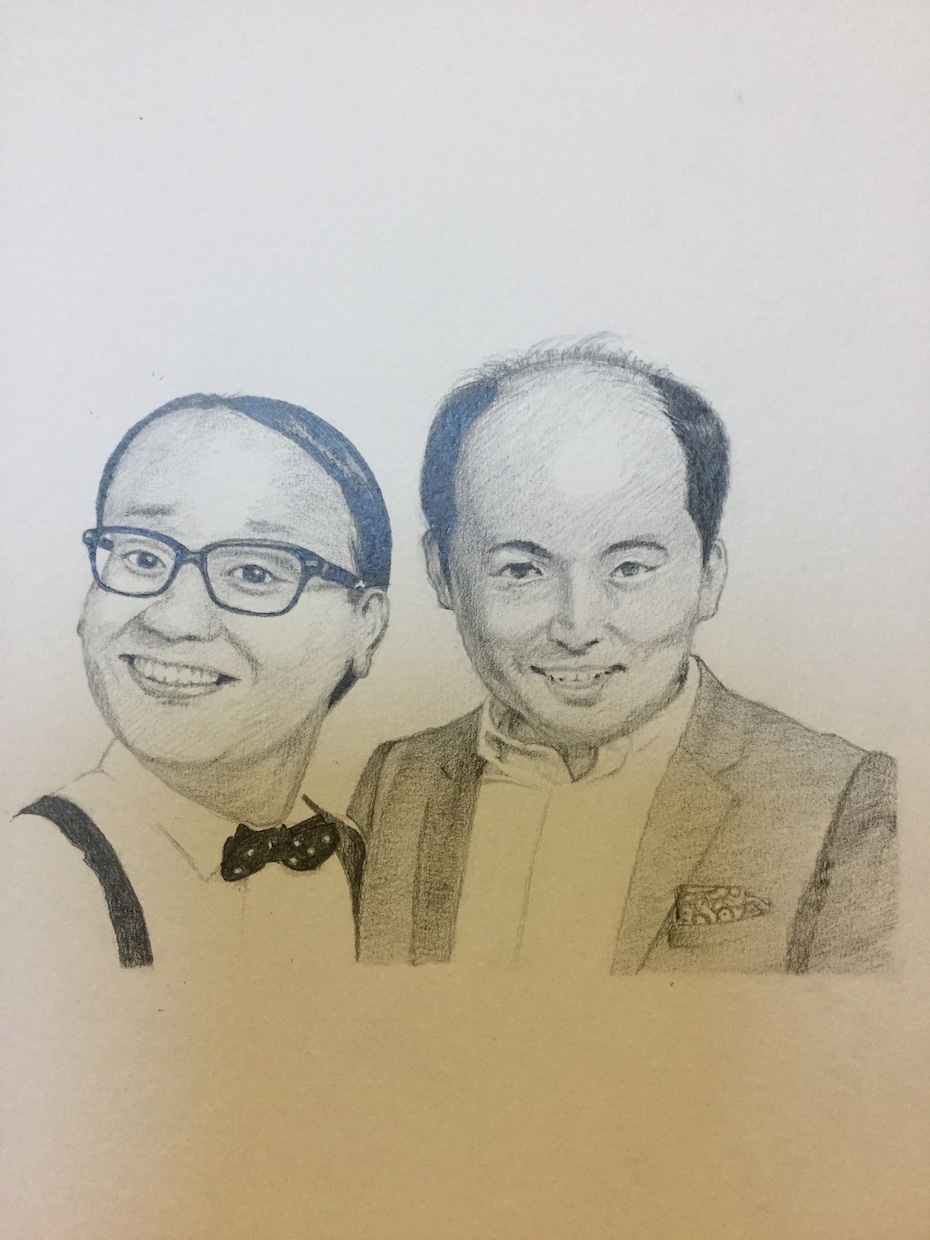 水彩の似顔絵を描きます 写真を元にポップに仕上げます。 イメージ7