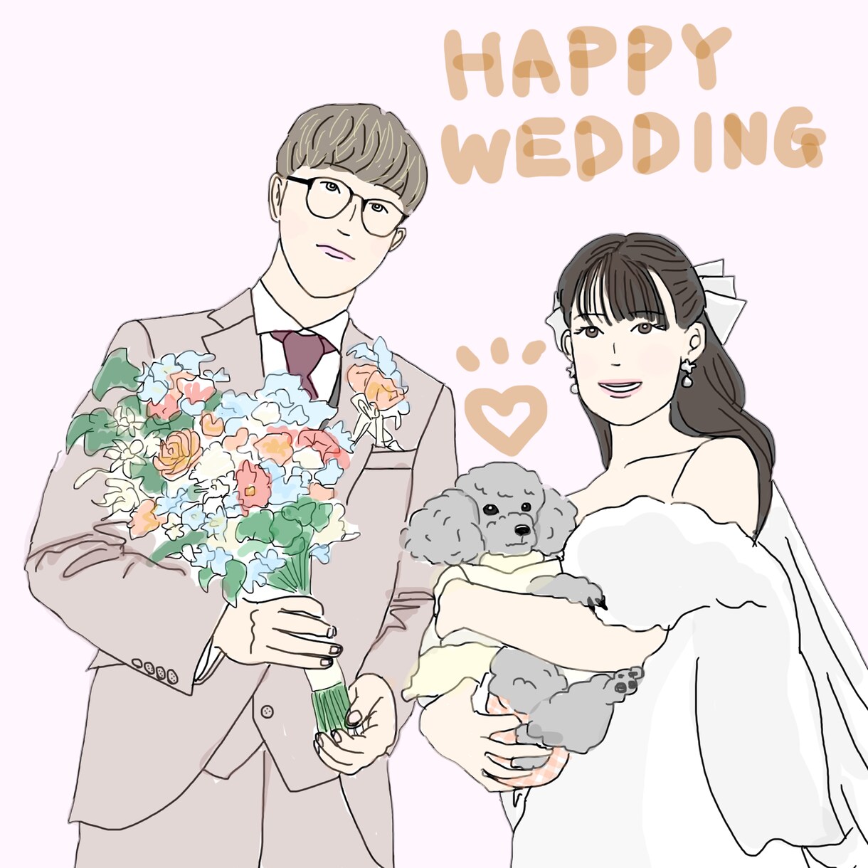 写真を元にイラスト作成いたします 大切な思い出をイラストに♪※先着10名様までモニター価格！ イメージ1