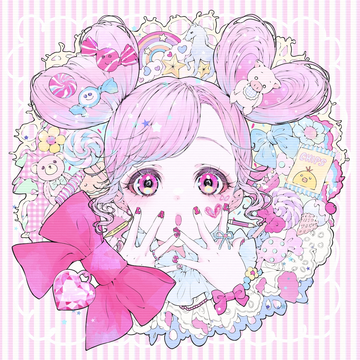 MVイラスト・記念イラスト・グッズ・一枚絵描きます ガーリーでPOPなイラストならお任せください！ イメージ5