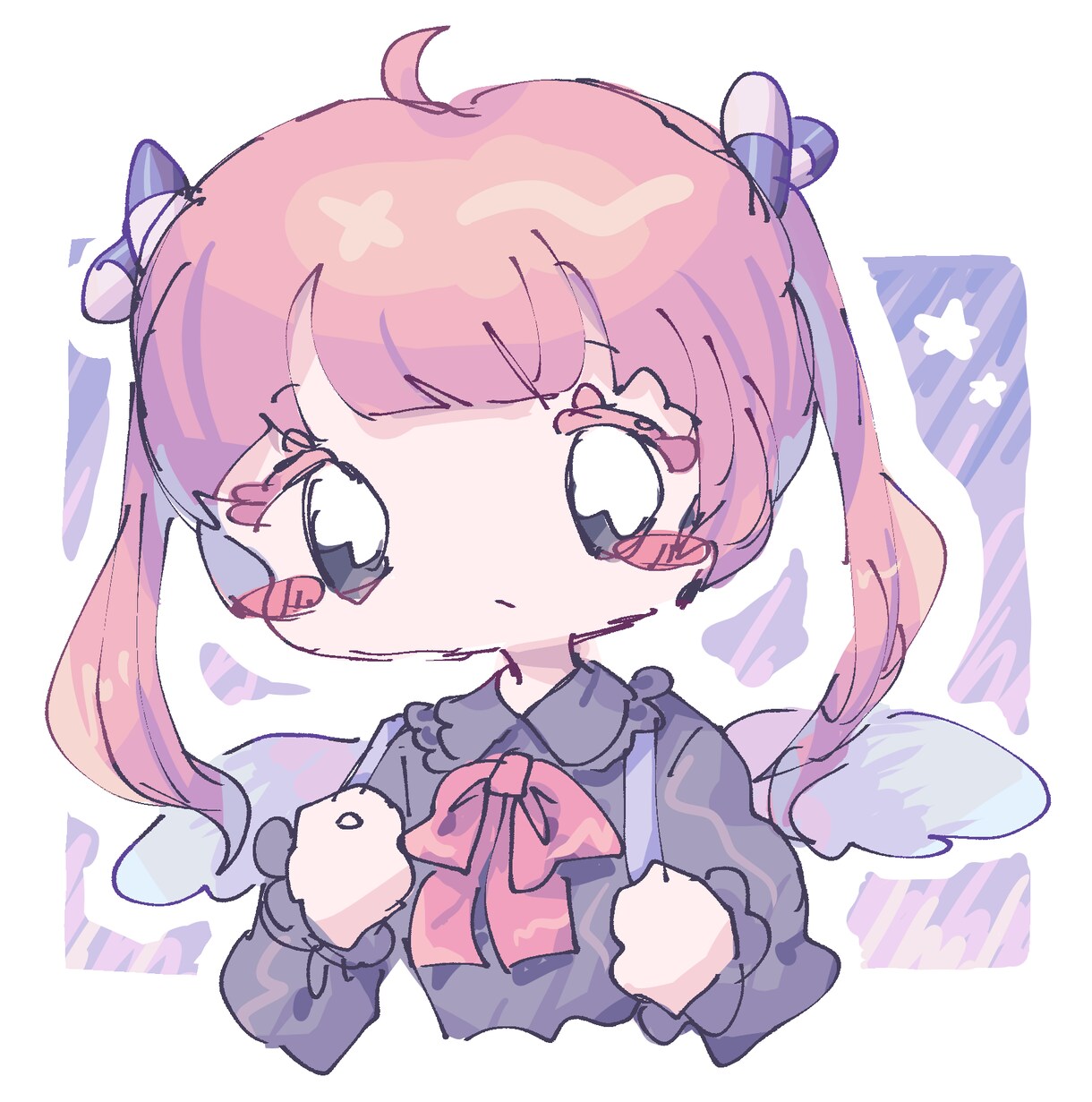 ゆるくて可愛いアイコンを素早くお届けします 個性的な絵柄のゆるゆるかわいい女の子のアイコンをかきます！ イメージ1