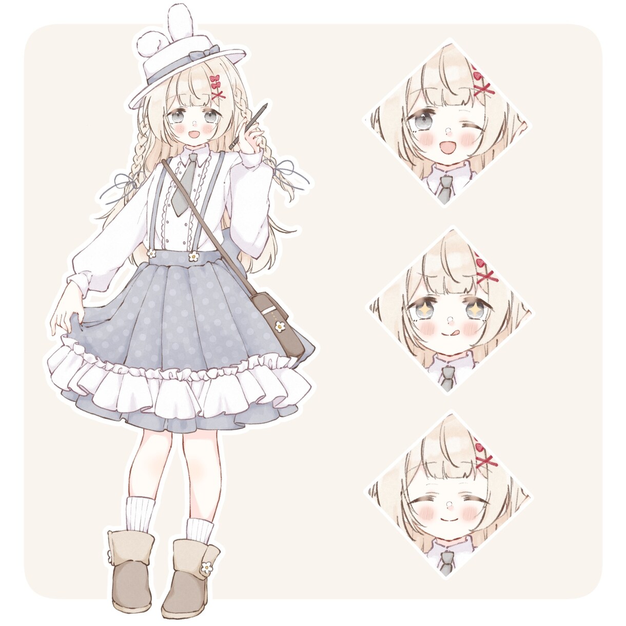 IRIAM用立ち絵お描きします IRIAM用立ち絵(デビューセット) イメージ2