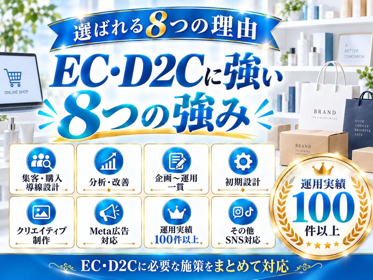 EC・D2Cに特化！インスタグラム運用をいたします EC・D2Cの「認知・購入」に強いInstagram運用 イメージ8