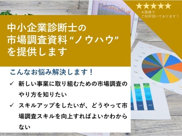 新規事業の市場調査ノウハウをレクチャーします 100件超提供した市場調査ノウハウでスキルアップできます！ イメージ1
