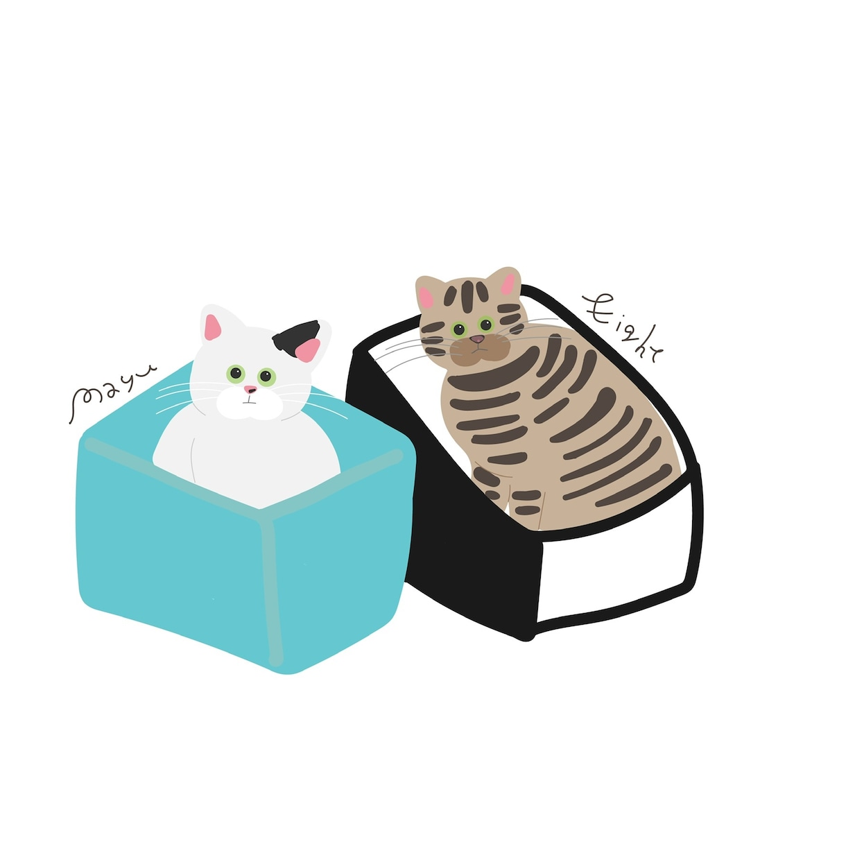 海外風タッチ♡可愛いペットを描きます ポップな雰囲気が好きな方へお届けします イメージ5