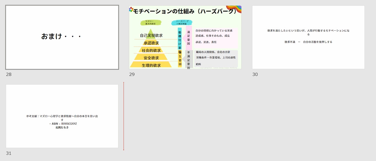管理者研修プレゼン資料提供します マズローの基本的欲求から管理職の関わり方を考える イメージ5