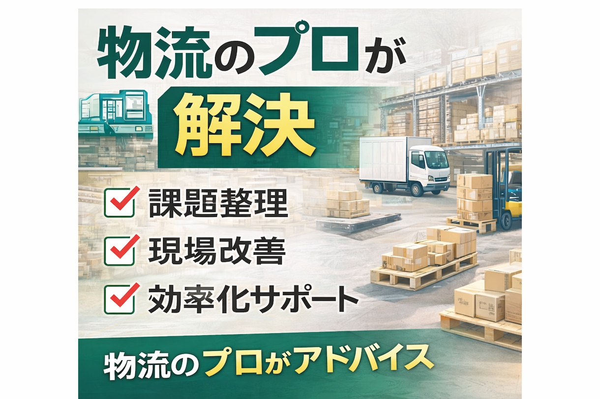 物流・倉庫・EC出荷の悩み相談乗ります 物流改善・倉庫運営・配送の課題をプロが整理します イメージ2