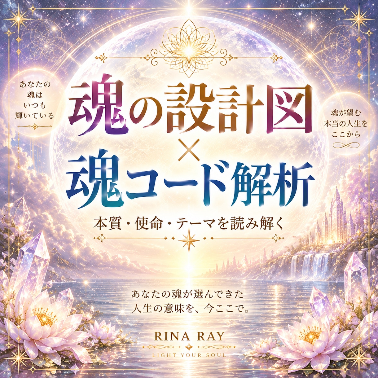 魂の設計図 × 魂コード解析鑑定します あなたの魂の本質・テーマ・使命を魂コードで解き明かします イメージ1
