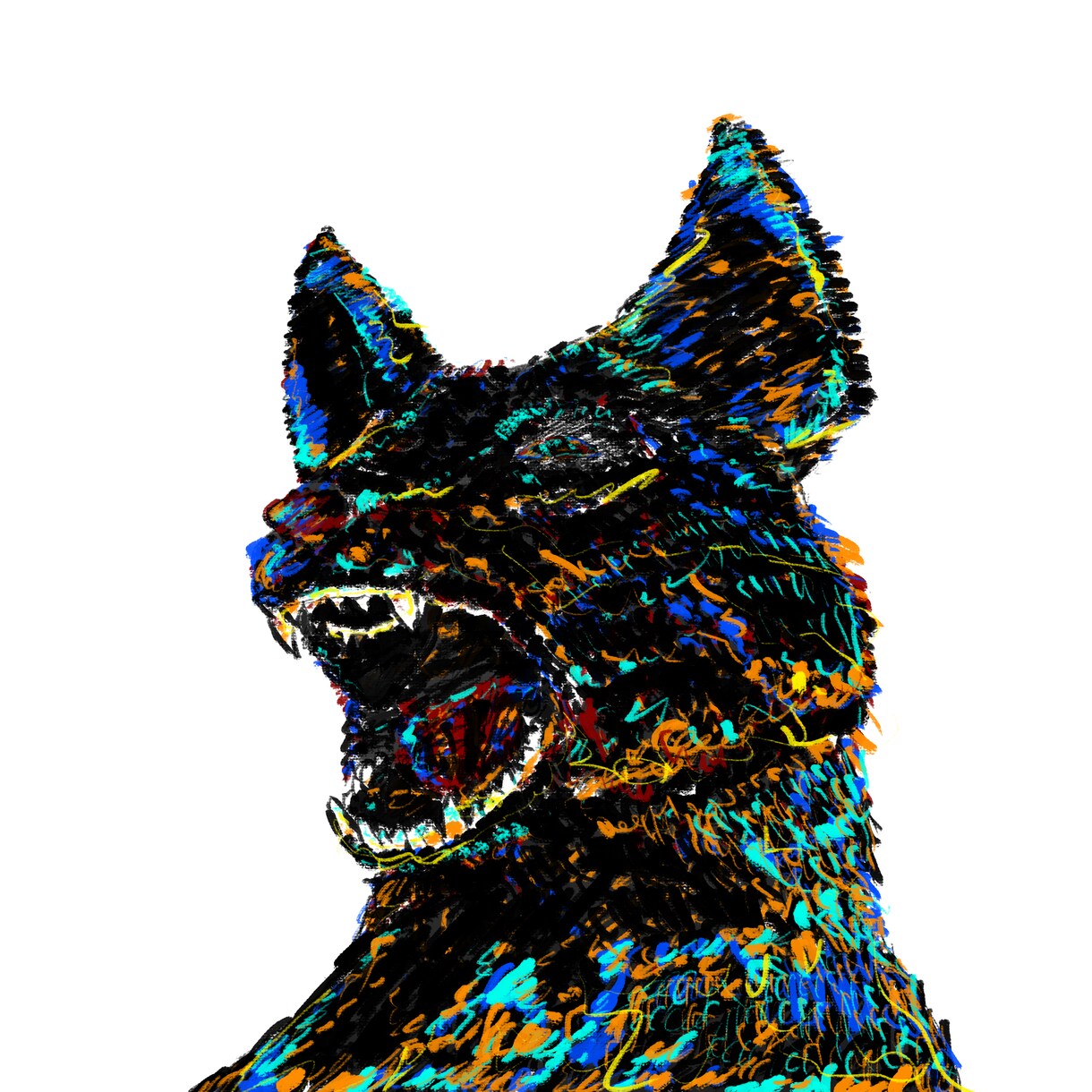 ペットのカラフルな似顔絵アートを作成します 愛するペットの絵をお家に飾りたい方へ イメージ6