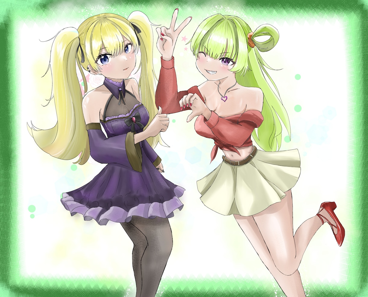 キャラデザやサムネなどの女の子のイラストを制作ます アニメ調や厚塗りでのイラストを制作いたします イメージ1