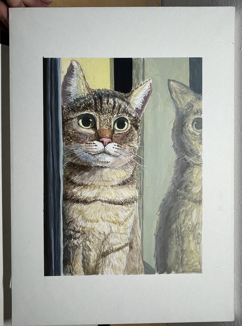そこにいる、を感じるペットの絵を制作いたします 自宅やオフィスで癒されたい、大切な人へのプレゼントに悩む方へ イメージ4