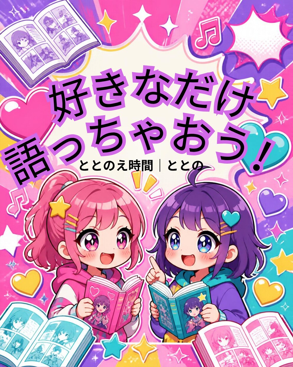 漫画・アニメのお話、腐な話し好きなだけ聞きます 推し語り・BL大歓迎！あなたの「好き」を聞かせてください♪ イメージ1