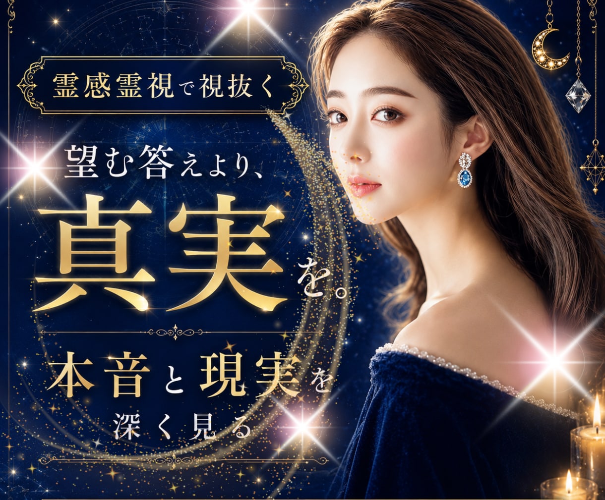 望む答えより【真実】を霊感霊視で視ます ⭐現実と本音を丁寧に読み解き、次の一歩をお伝えします イメージ1