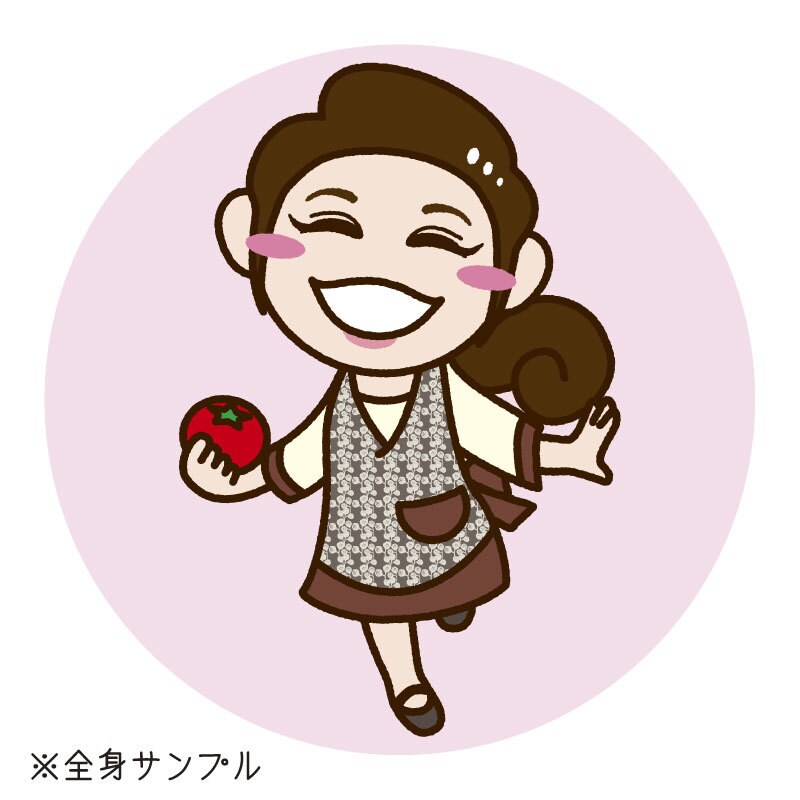 円形背景付！シンプルかわいい似顔絵アイコン描きます SNSアイコンにおすすめ、デフォルメ似顔絵。丸背景付きです。 イメージ3