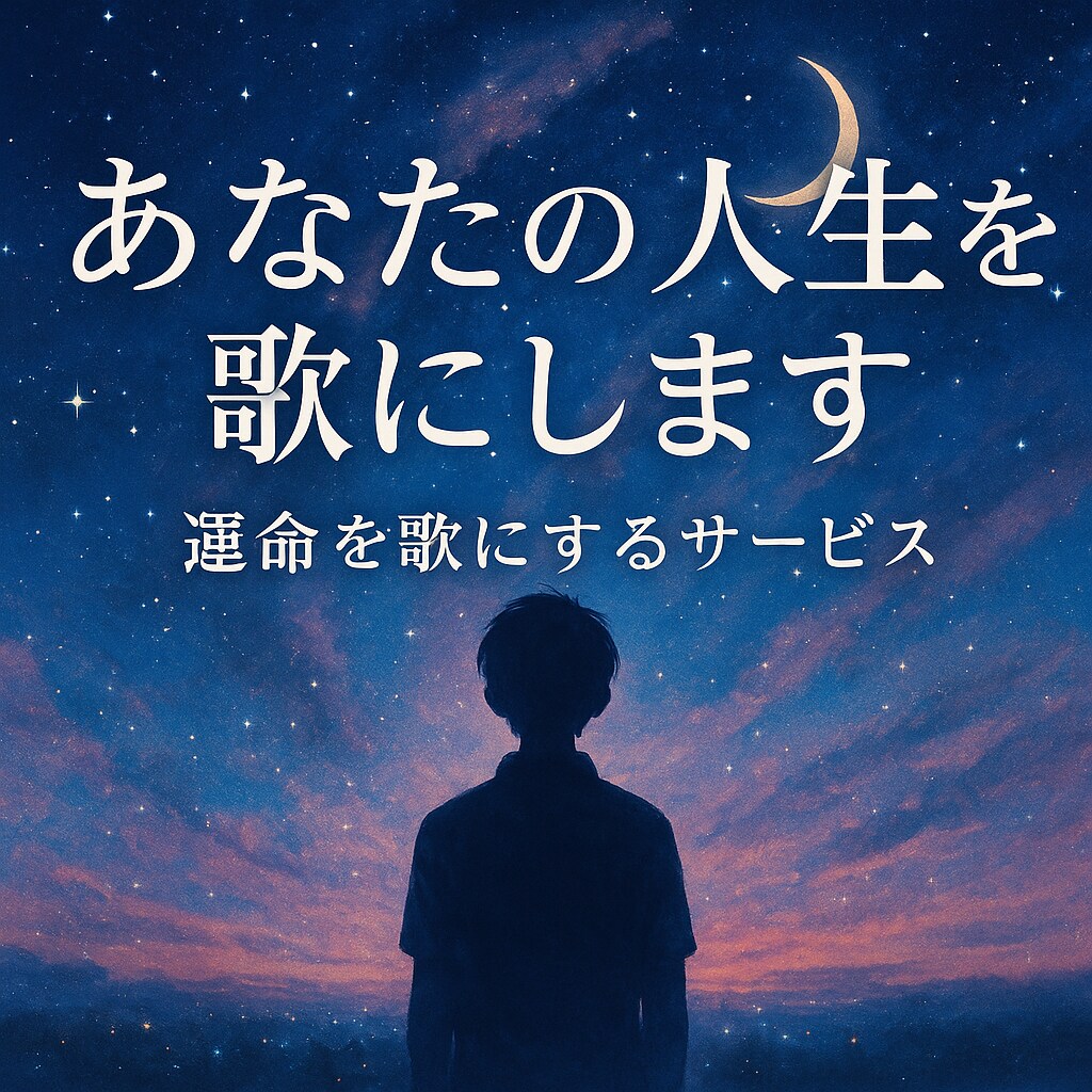 あなたの人生を歌にします あなたの人生を、たった一つの歌にしませんか？ イメージ1