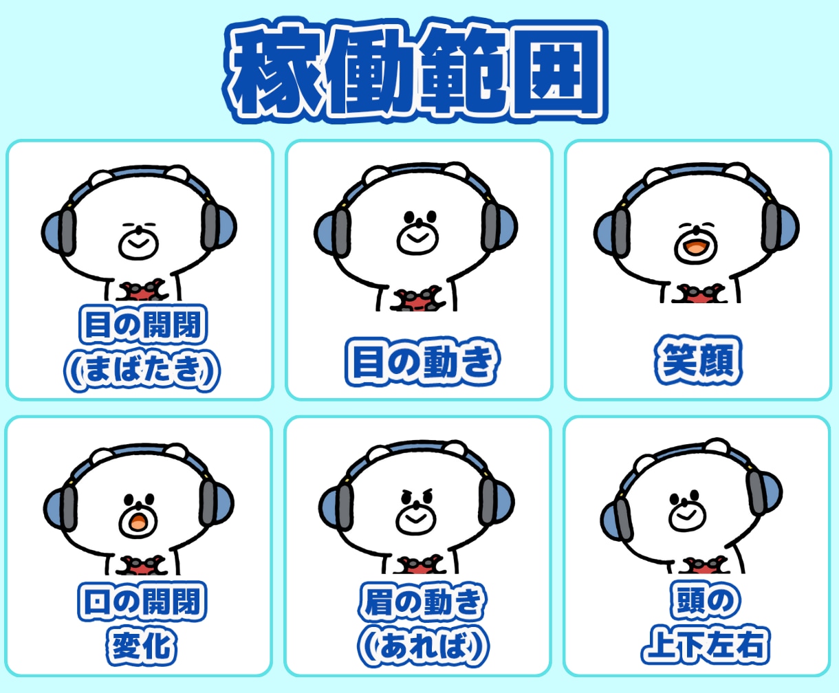キャラデザ＆Live2Dモデリングのご依頼承ります キャラクターデザイン費用込みでお安く対応！ イメージ2