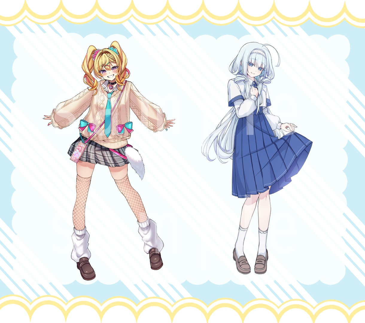 かわいい立ち絵＆VTuber用パーツ分け制作します キャラデザから一括対応可能です！ イメージ4