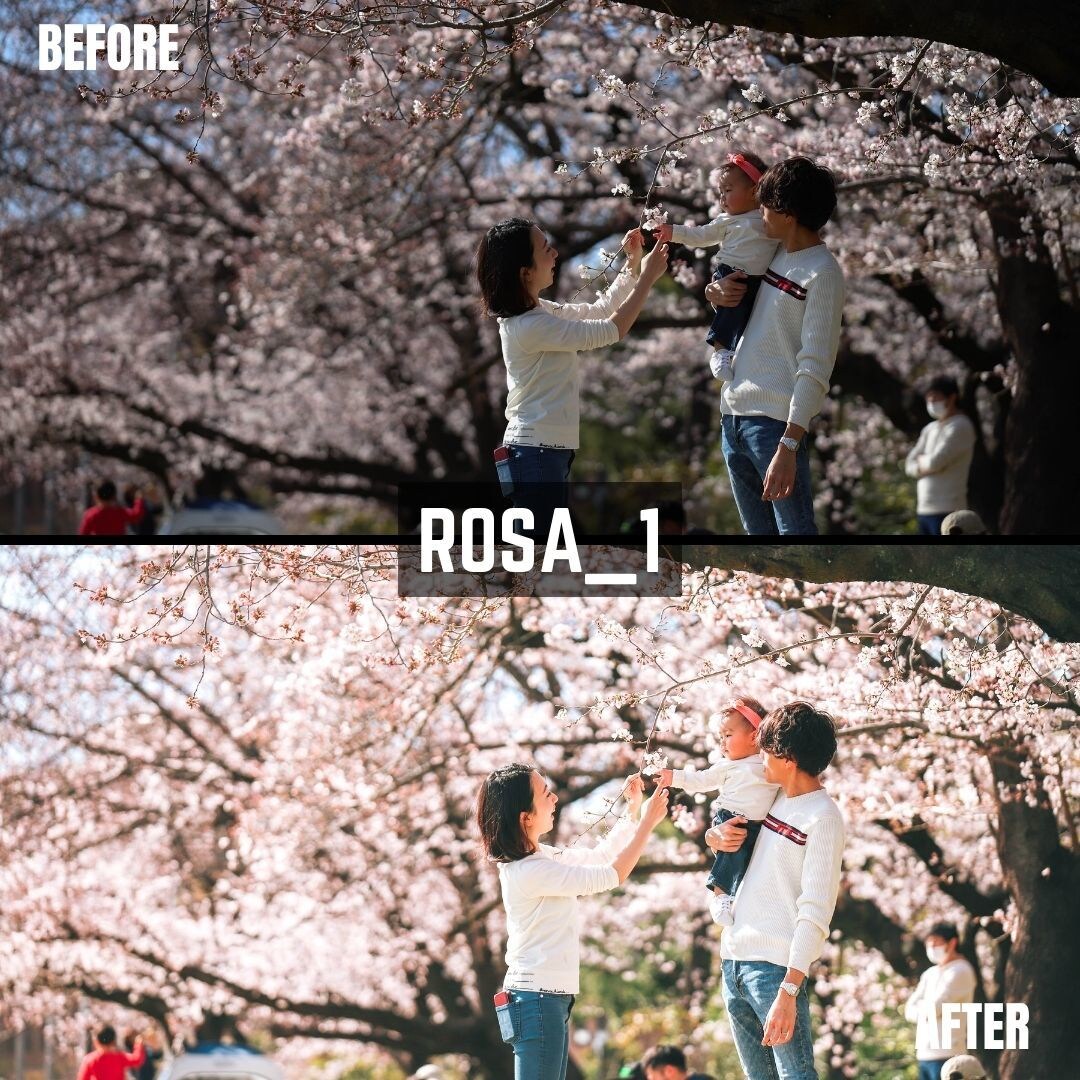 ROSA｜Lightroomプリセット販売します スマホで撮影した写真、ワンタッチで大変身！ イメージ2