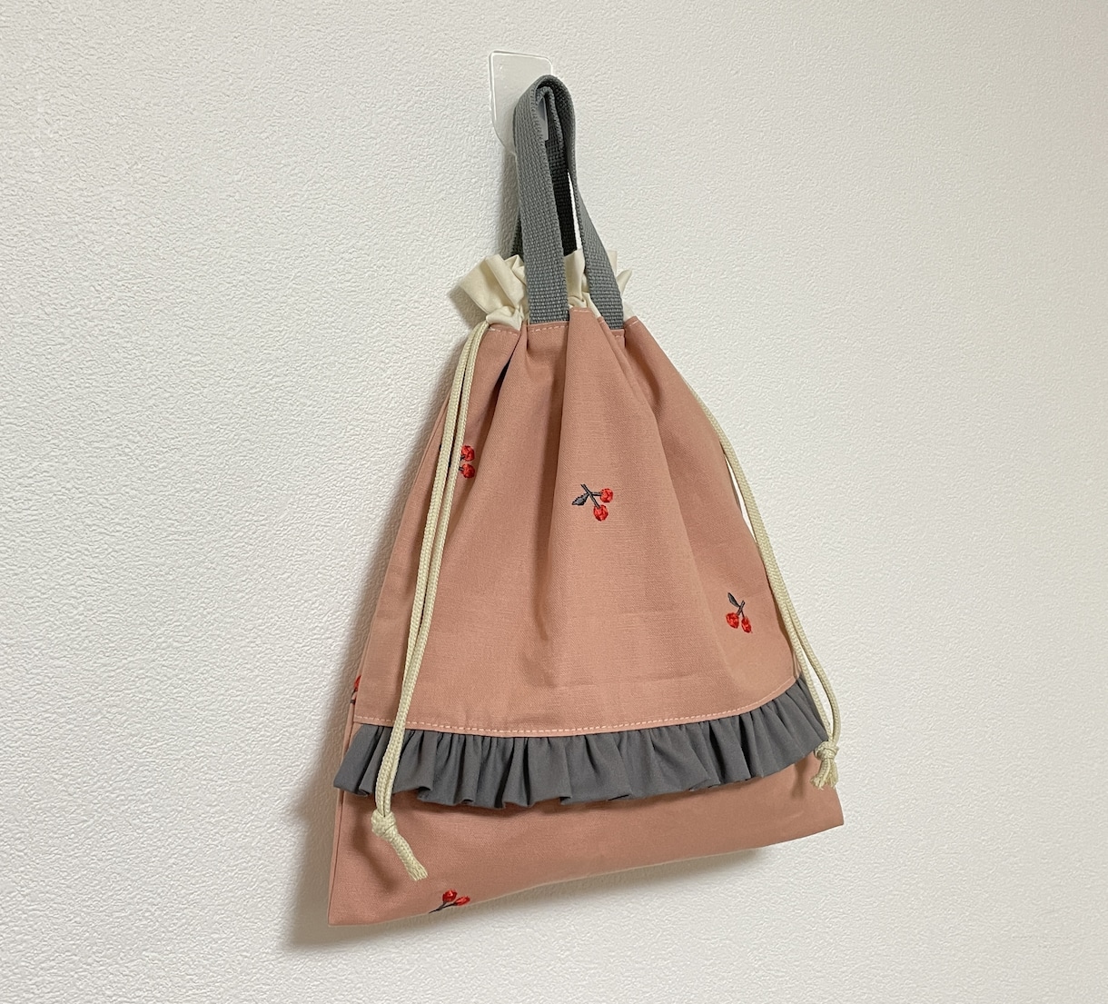 入園入学グッズお作りします 幼稚園、保育園、学校で使うバッグ、巾着袋等お作りします♡ イメージ7