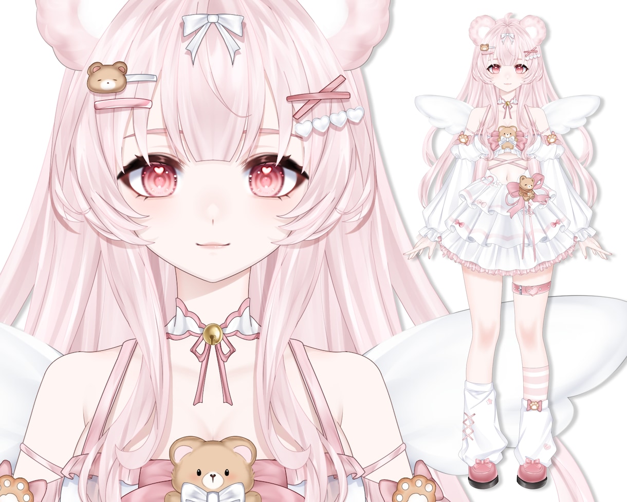 初心者歓迎！Vtuberモデル制作します 表情差分・ロゴ・SDキャラ対応｜デビュー応援プラン イメージ7