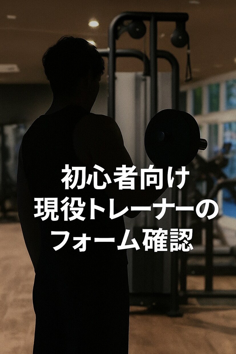 筋トレフォームを現役トレーナーがアドバイスします 自宅トレ・ジムどちらでもOK。動画や写真でフォームを改善 イメージ1