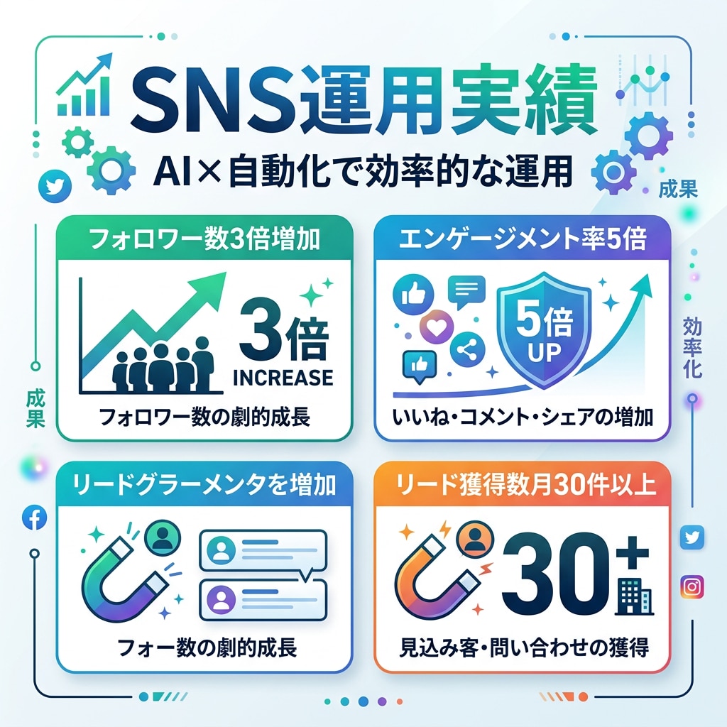 AIでSNS運用を丸ごと代行します 月3万円〜投稿企画から分析レポートまで全部お任せ イメージ5