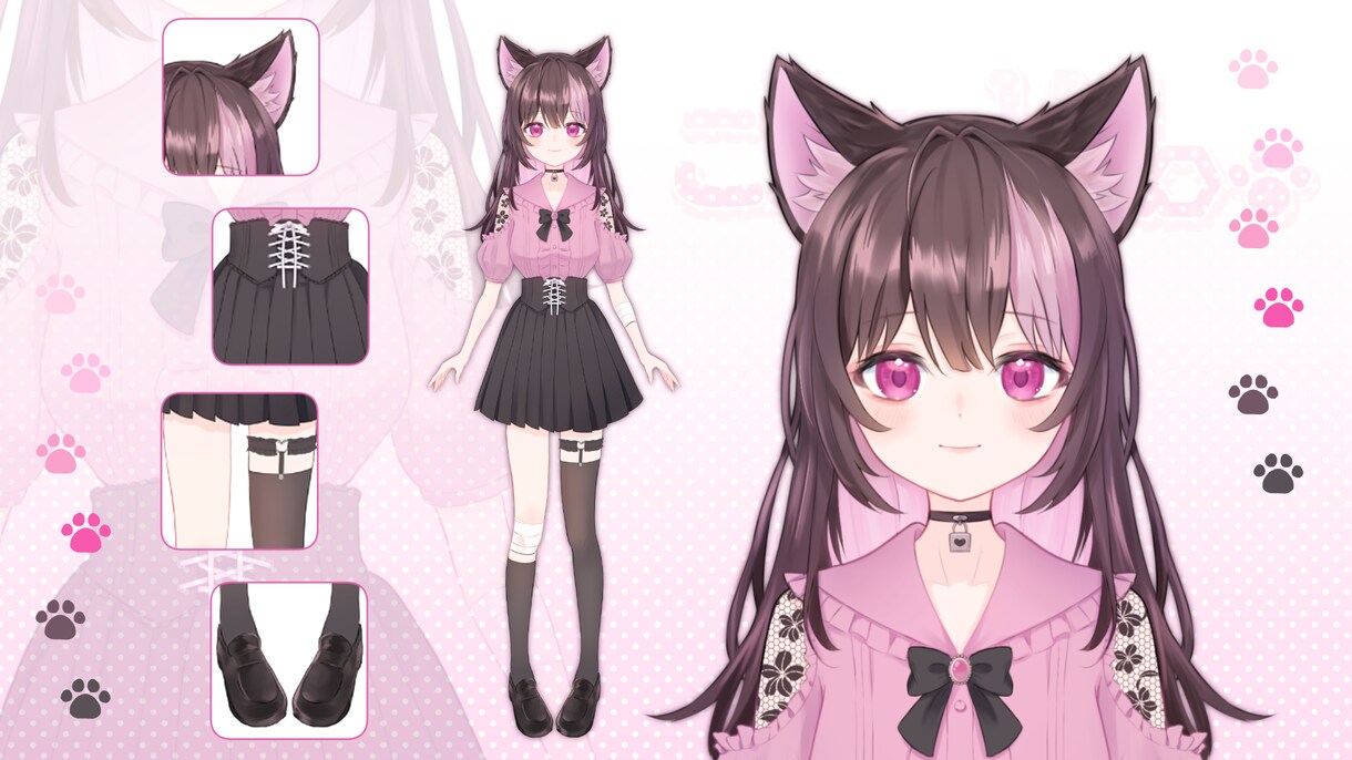 男女動物何でもOK！Live2D用イラスト描きます 提携モデラー多数・専門家だからこその高クオリティをご提供！ イメージ3