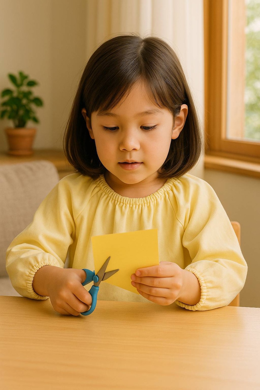 家庭でできるハサミの使い方の練習方法をお伝えします 小学校受験の行動観察に出てくるハサミの練習方法 イメージ1