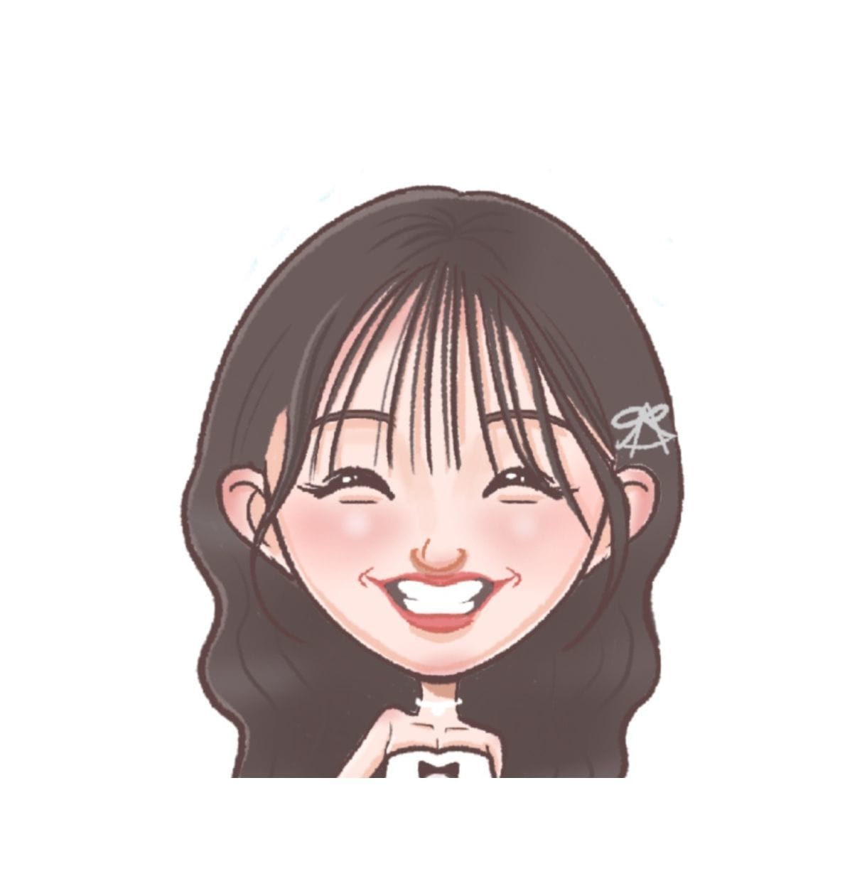 あなたの分身を優しいタッチで似顔絵にします 盛りすぎず、でも少し可愛く「あなたらしさ」を大切にしたタッチ イメージ4